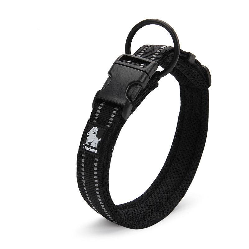 Reflective Mesh Dog Collar With Stainless Steel Buckle - Anti Strangulation Safety For Night Walks-8