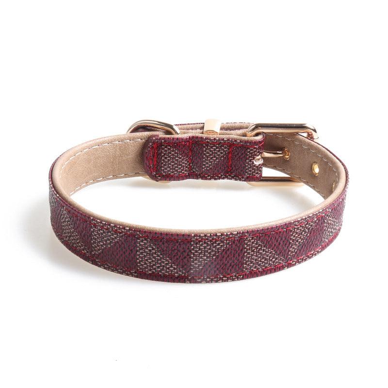 Exquisite Fashion Pu Leather Dog Collar - Stylish And Durable Pet Accessory-4
