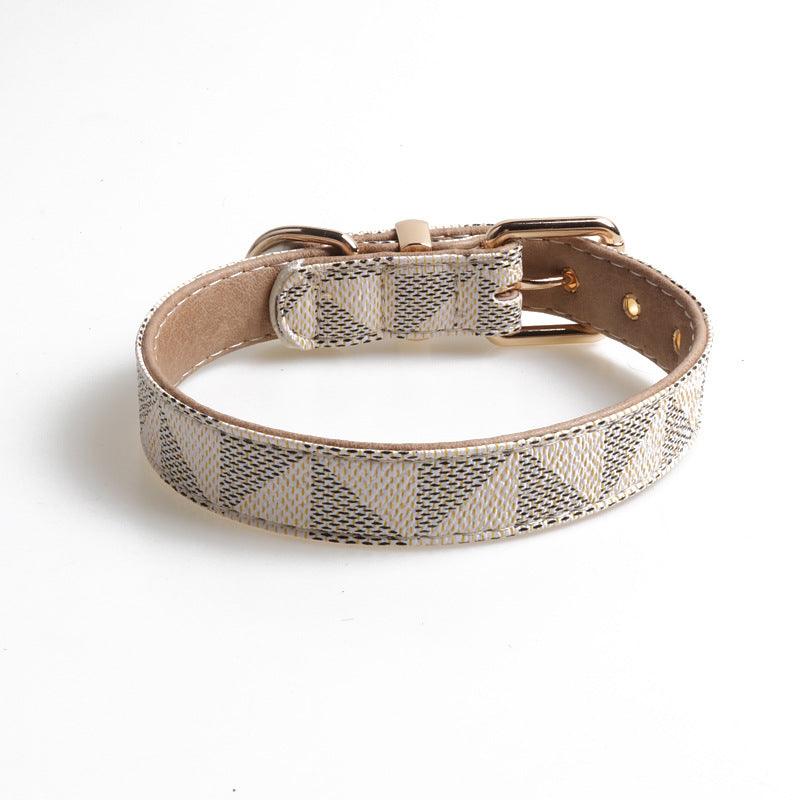Exquisite Fashion Pu Leather Dog Collar - Stylish And Durable Pet Accessory-1