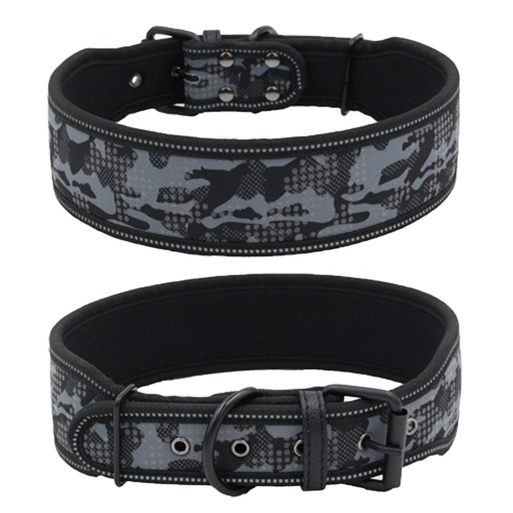 Reflective Camouflage Adventure Dog Collar-1