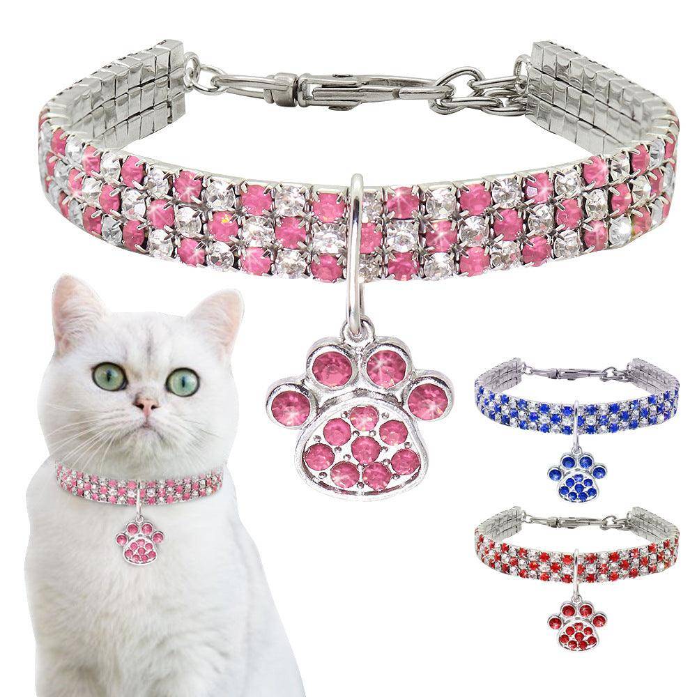 Elegant Diamond Mix Pet Collar - Stylish Collar For Dogs And Cats-2