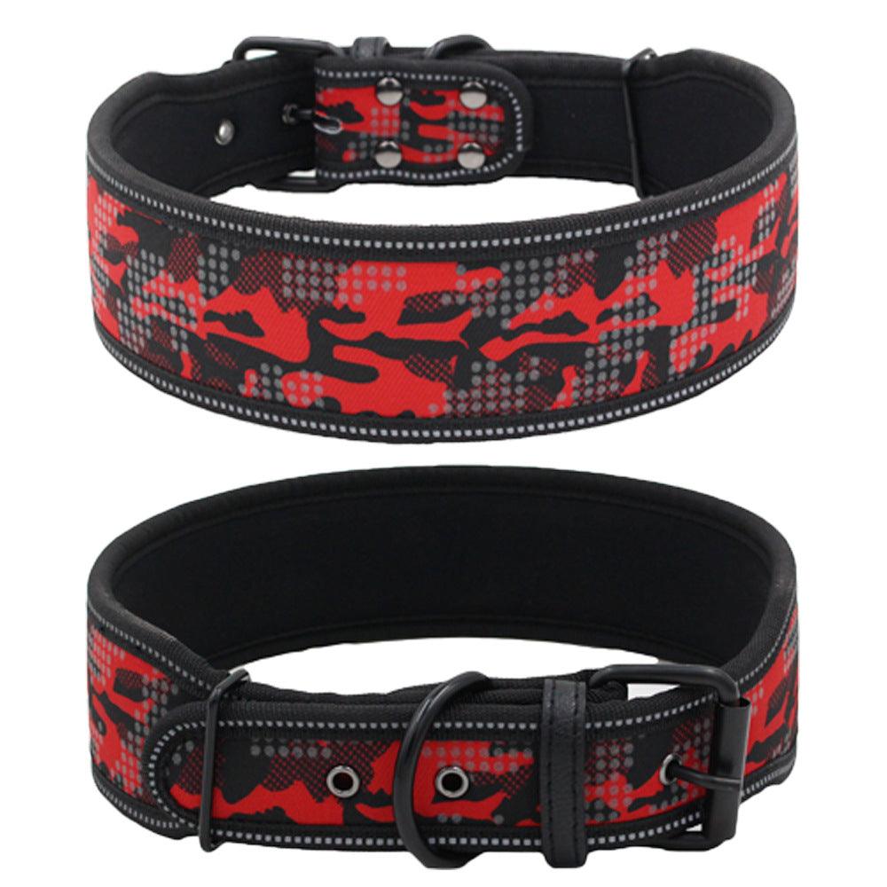 Reflective Camouflage Adventure Dog Collar-3